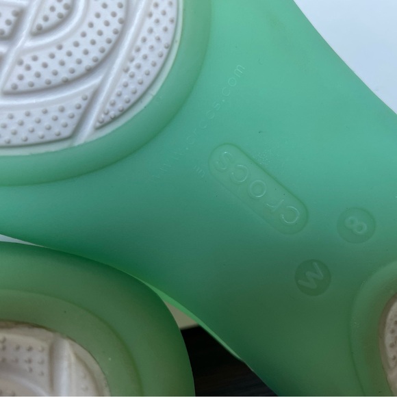 💥SALE💥 Crocs Green Isabella Sandal Jelly Comfort Shoes Pink Yellow Mint Size 8 - Picture 5 of 10